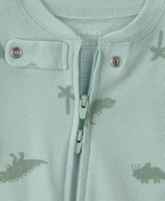 Baby Boys' Dinosaur Snug Fit One-Piece Pajama