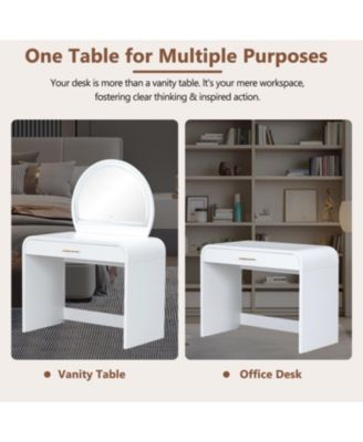 Streamdale 39" Lighted Mirror Vanity Table with Drawer