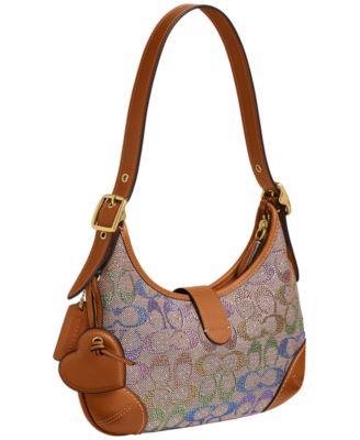 Originals Hamptons Medium Crystal Signature Jacquard Hobo Bag