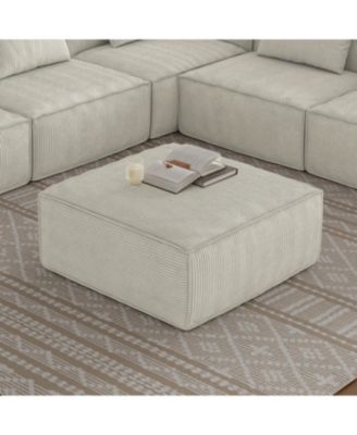 Sectional Sofa Ottoman Cream