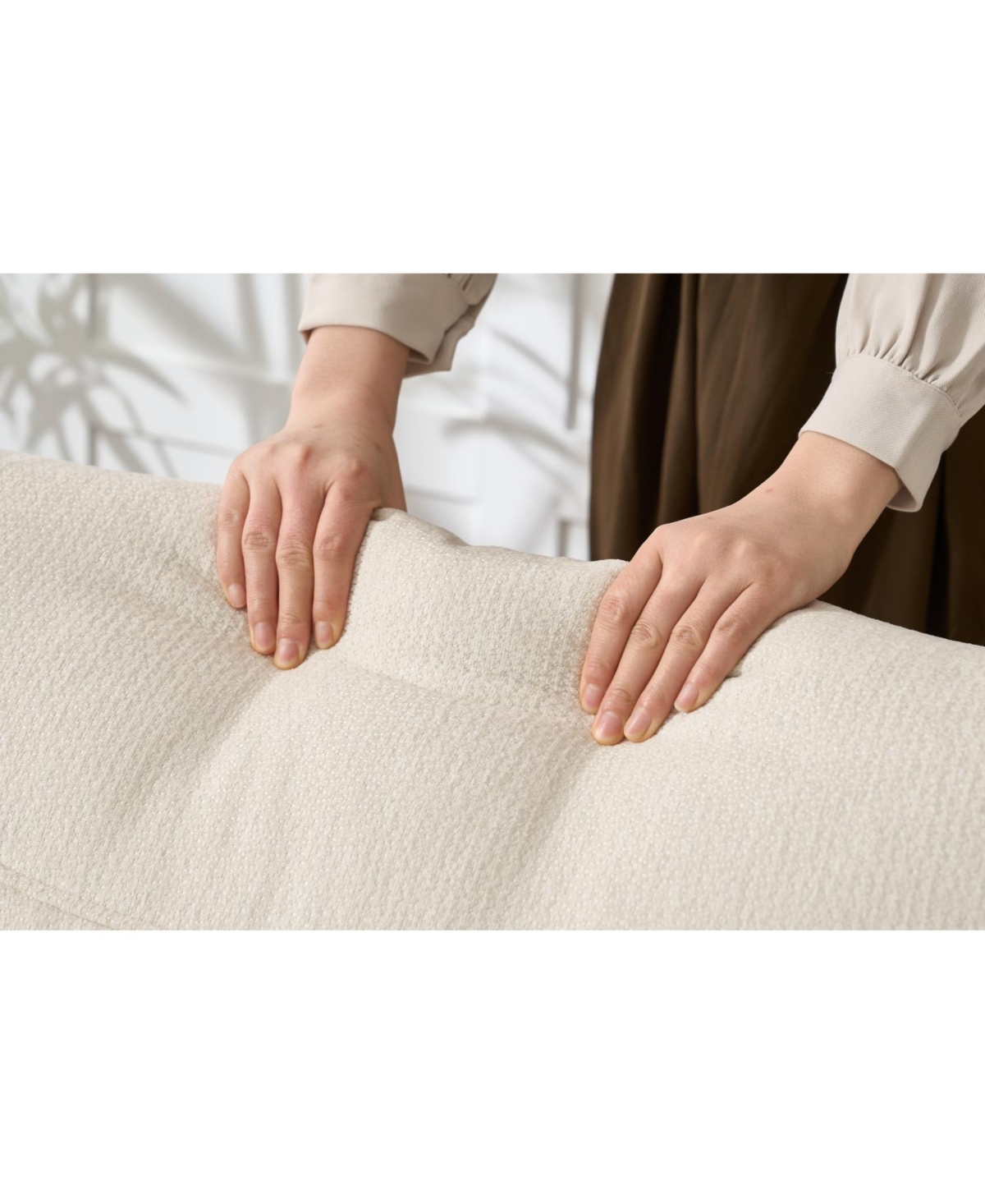 Streamdale Furniture Modern White Chaise Lounge Sofa Recliner