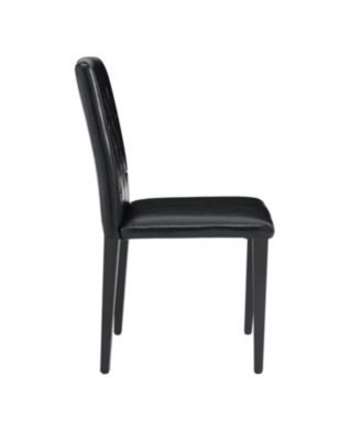 Black PU Dining Chairs (4-Pack)