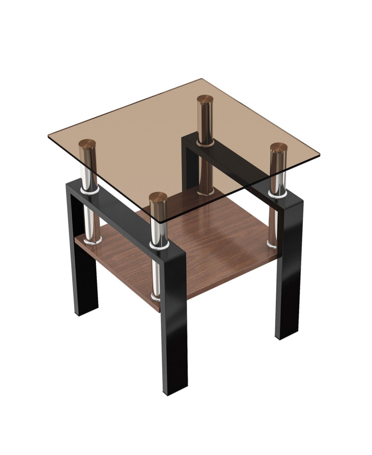 Streamdale Furniture Modern Glass Tea/Coffee Table Set