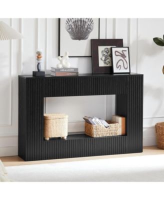 55" Modern Slatted Console/Entryway Table