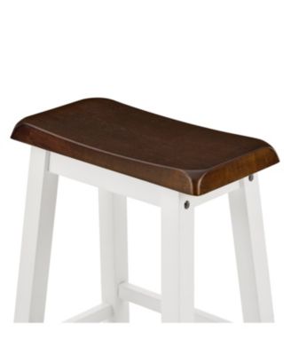 Bar Table & Chairs Set - Antique Grey/White