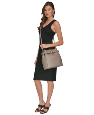 Gingham Medium Bucket Bag