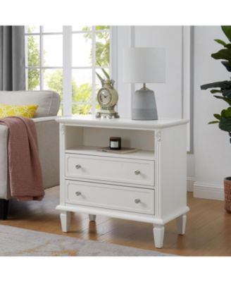 Nightstand with Charging Station and Drawers