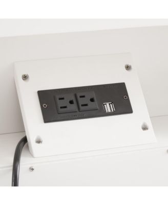 Nightstand with Charging Station and Drawers