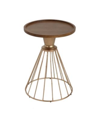 Retro Hollow Side Table - No Assembly