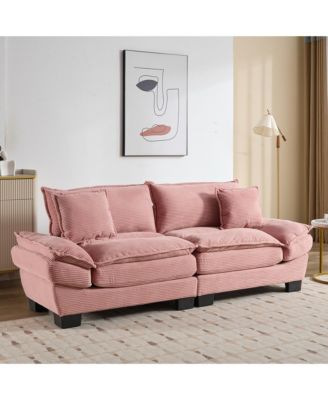 Streamdale Corduroy Sofa Sleeper with Comfy Cushions
