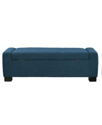 50" Rectangular Ottoman Bench with Hinged Lid & Storage