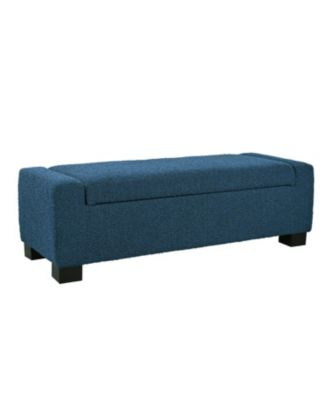 50" Rectangular Ottoman Bench with Hinged Lid & Storage