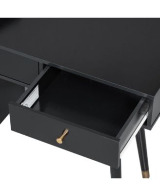 Vanity Desk with Drawers Cabinet & Charging Port