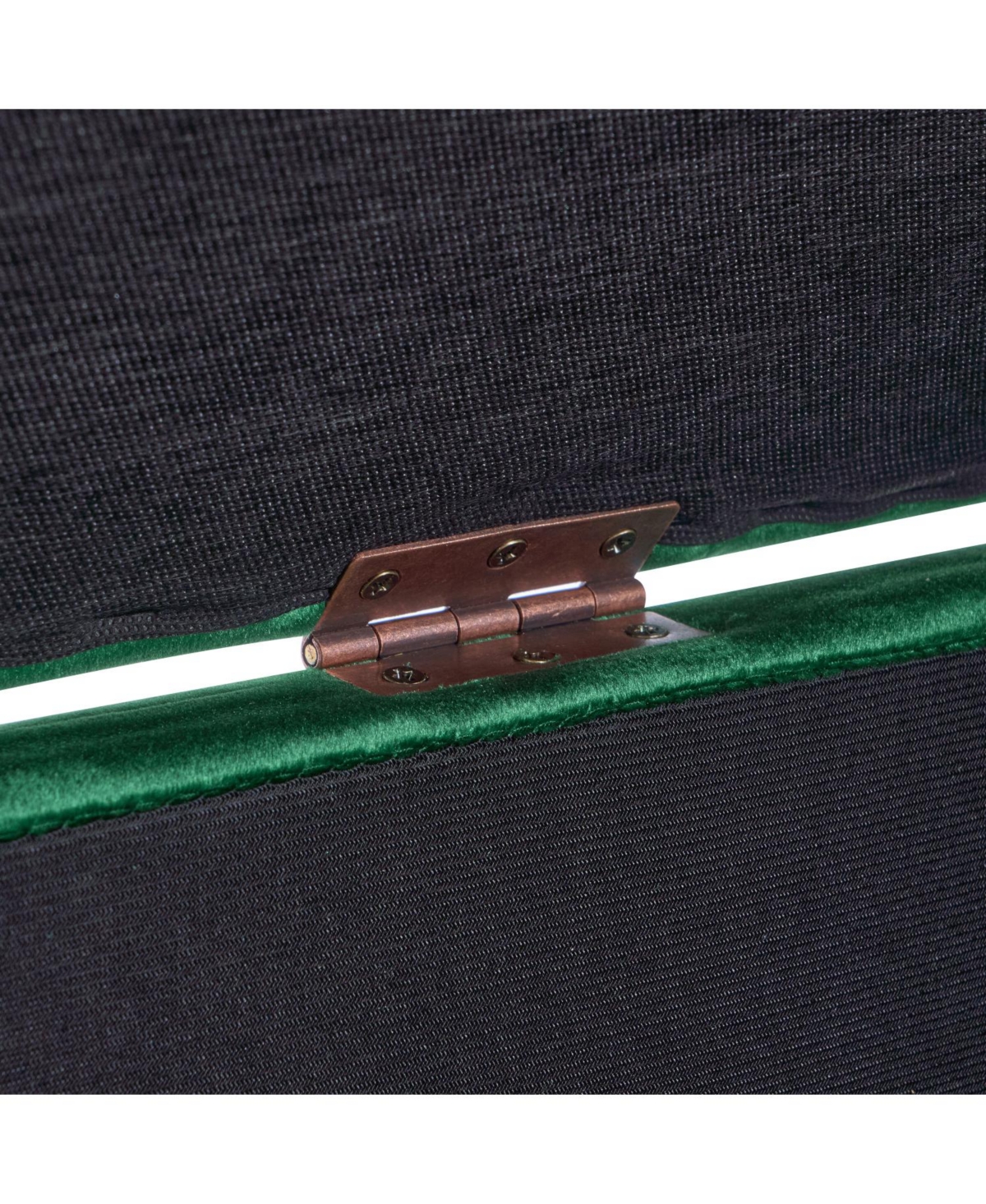 Streamdale Furniture Velvet Storage Ottoman Bench with Pillow