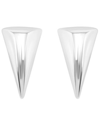 Sterling Silver Knife-Edge Inverted Triangle Post Earrings, Macy's Exclusive