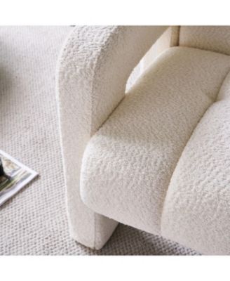 31.10" Wide Boucle Upholstered Accent Chair