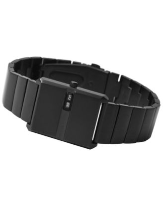 Women's 'Pulse' Black Plated Stainless Steel Bracelet Watch, 26mm