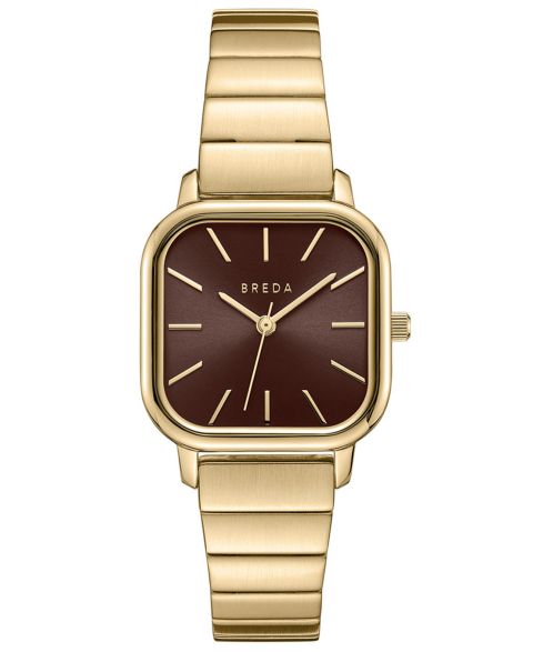 Женские часы BREDA Esther Gold Stainless Steel Bracelet Watch, 26mm