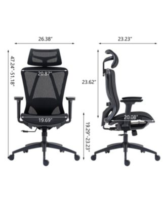 Streamdale High Back Mesh Office Chair-8360HW-BK