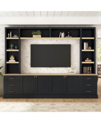  Farmhouse Entertainment Center Wall Unit for 75" TV