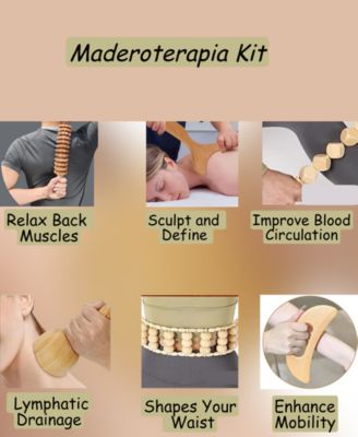 6-Pc. Wooden Massage Tool Kit