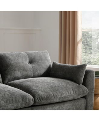 Modular Sectional Sofa w/ Ottoman, Console, USB Charger