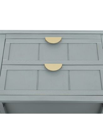 + 2-Drawer + Wood + Storage + End Table