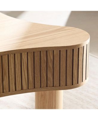 Modern Wooden Drum Coffee Table