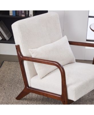 Mid-Century Modern Accent Chair Beige