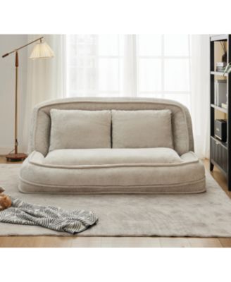 Double Dog Bed Loveseat- Extra Large Floor Couch, Adjustable.