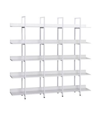 5 Tier Bookcase, Industrial Style Shelf