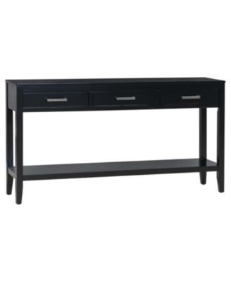  Contemporary 3-Drawer Console Table with 1 Shelf, Entrance Table for Entryway, Hallway, Living Room, Foyer, Corridor