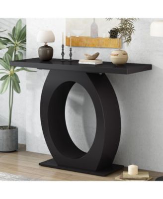 Mira Modern Console Table with Egg Base, Enhanced Stability and Design