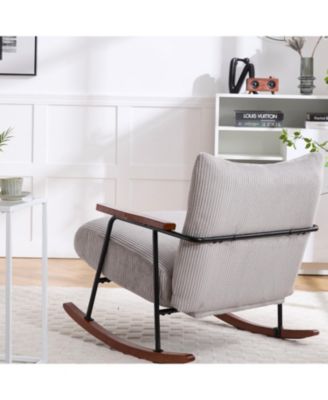 Streamdale Modern Accent Chair Arm Chair Living Room Rocking Chair Metal Frame