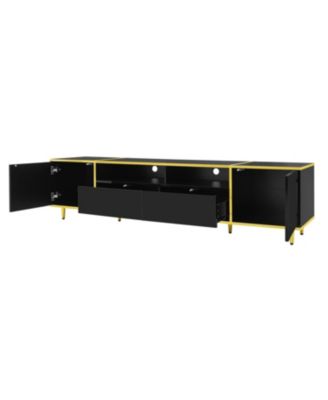 70.9" LED TV Stand - 2 Shelves Drawers & Cabinets