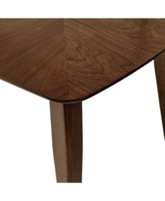 5-Pc Mid-Century Walnut Dining Set with Chairs