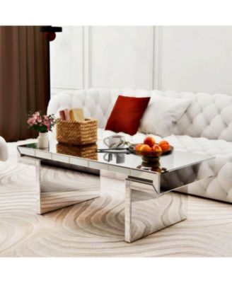 Luxury Fluted Glass Coffee Table