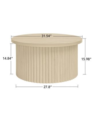 Modern Round Coffee Table Accent Table