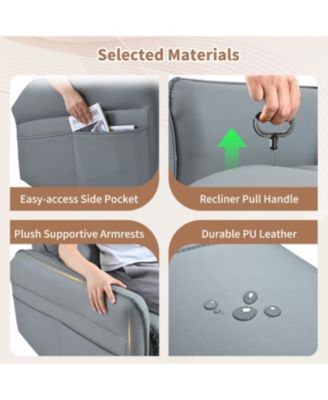 Swivel Rocker Recliner Chair, Nursery Glider, Modern Rocking Chair