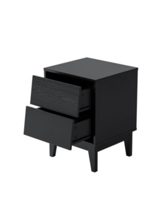 Streamdale Mid-Century Nightstands with Beveled Design