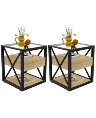 Modern End Table Set of 2