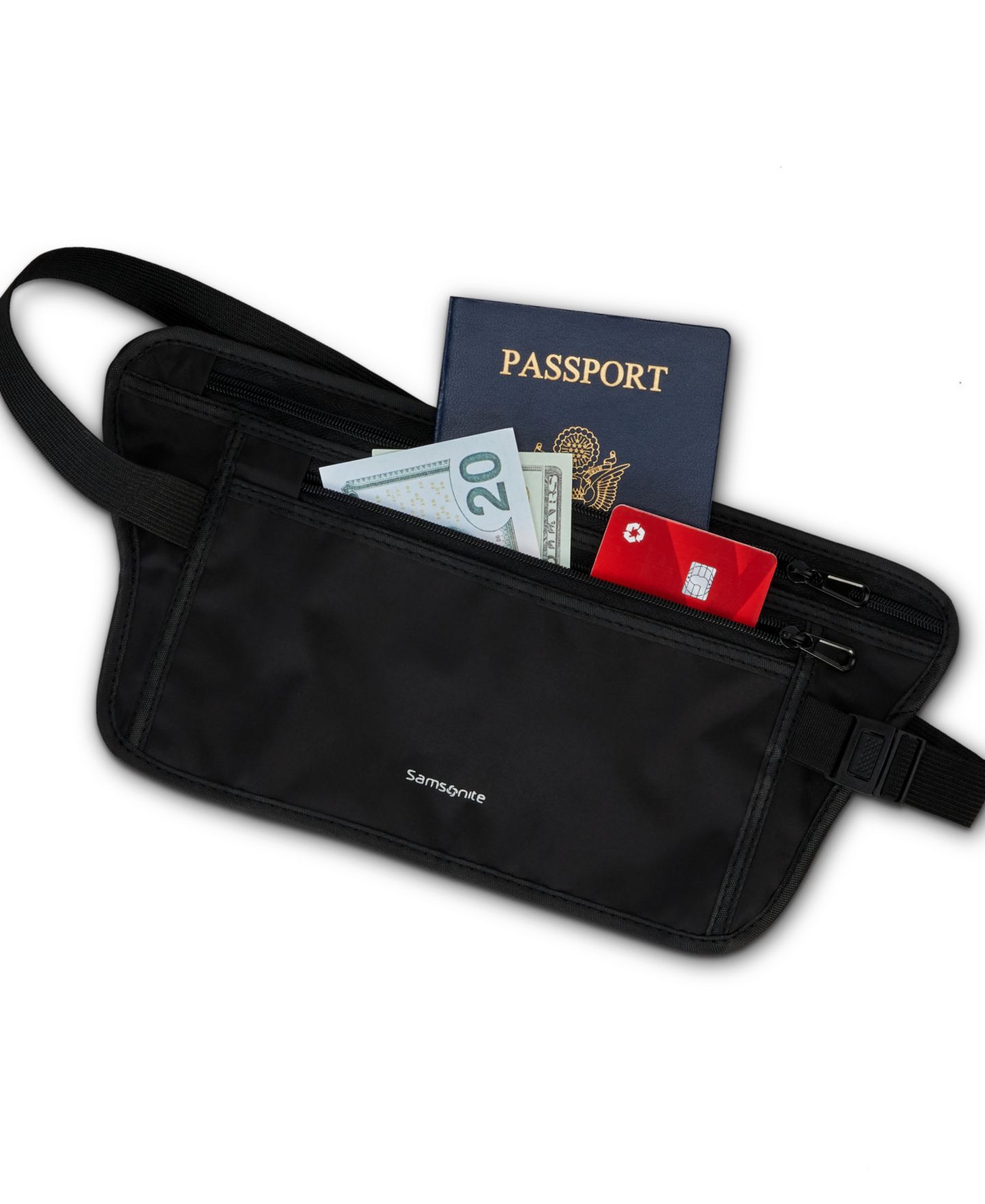 Ремень Samsonite RFID Waist Belt, цвет: Чёрный — фото 2