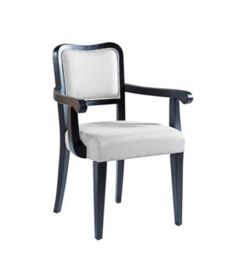 Upholstered Dining Chairs (Set of 2) - Beige Fabric, Hardwood Frame