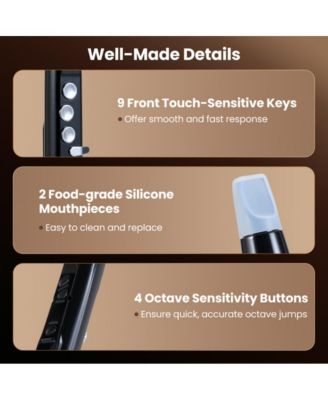 Electronic Wind Instrument with Wireless MIDI and Portable Digital Saxophone Functions