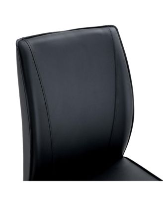 Arch Dining Chairs - Black PU, Silver Legs (Set of 8)