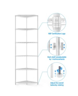 Corner Wire Shelf Rack