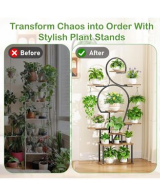 9-Tier Plant Stand with Grow Light