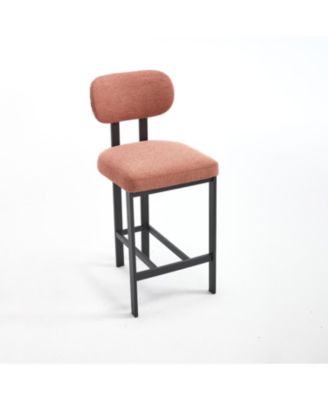 Upholstered Counter Height Bar Stools - Set of 2