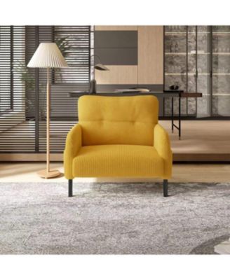 Corduroy Wide Seat Chair - Living Room/Bedroom