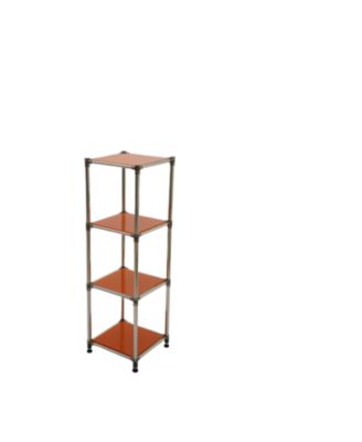 Streamdale Korean 4-Tier Stainless Steel Shelving Unit (49"H x 14.9"W)